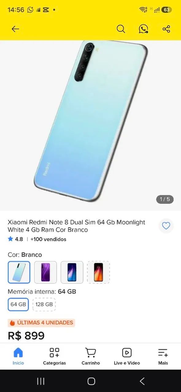 Xiaomi Redmi note 8T 64gb - Foto 4