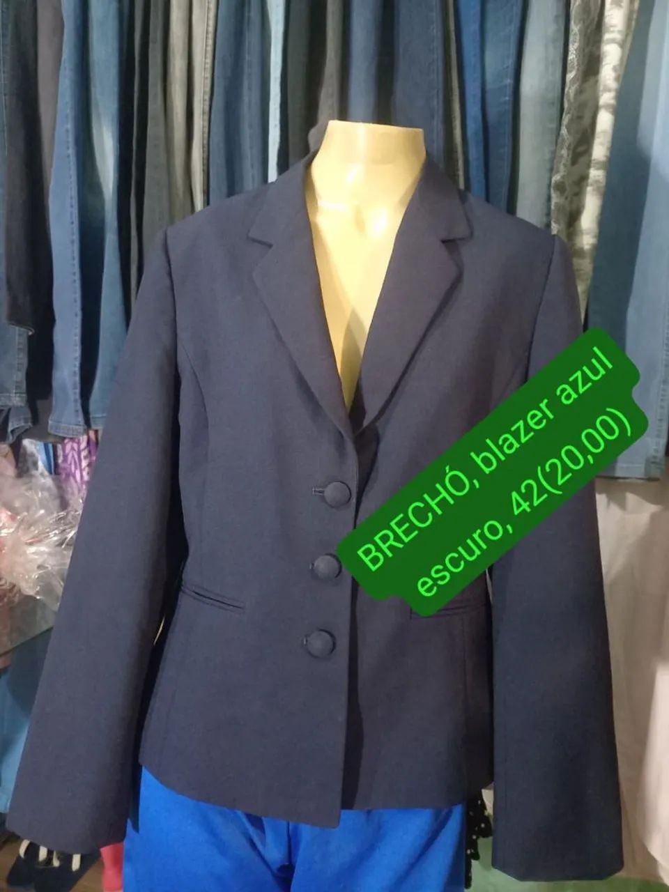 Blazer, azul marinho 42