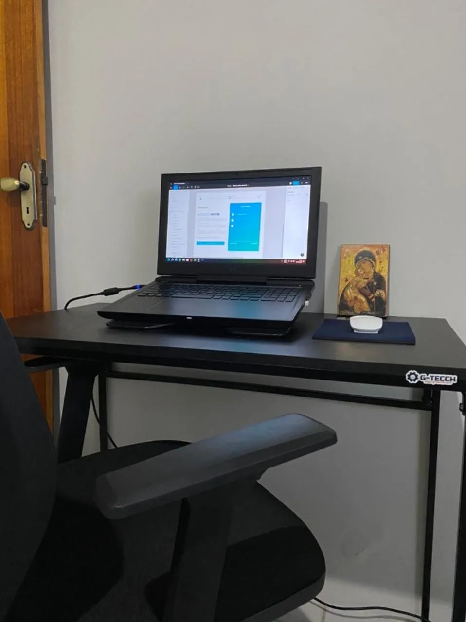 Escrivaninha NOVA Mesa Multiuso Estilo Industrial para Notebook Computador Estudo Office - Foto 2