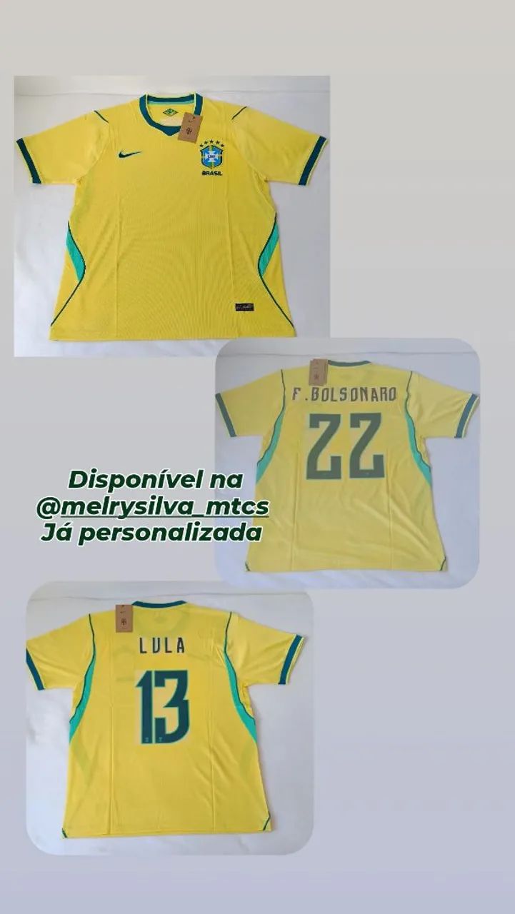 Camisa do. Brasil já personalizada 