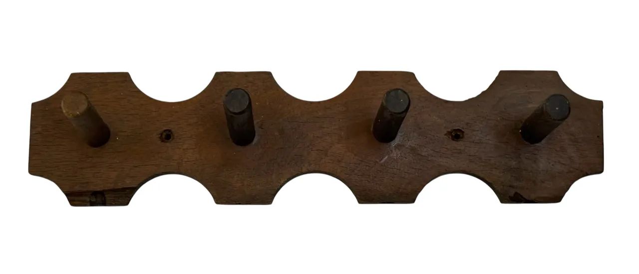 cabideiro rústico parede de madeira maciça, para roupas, bolsas ou acessórios. 