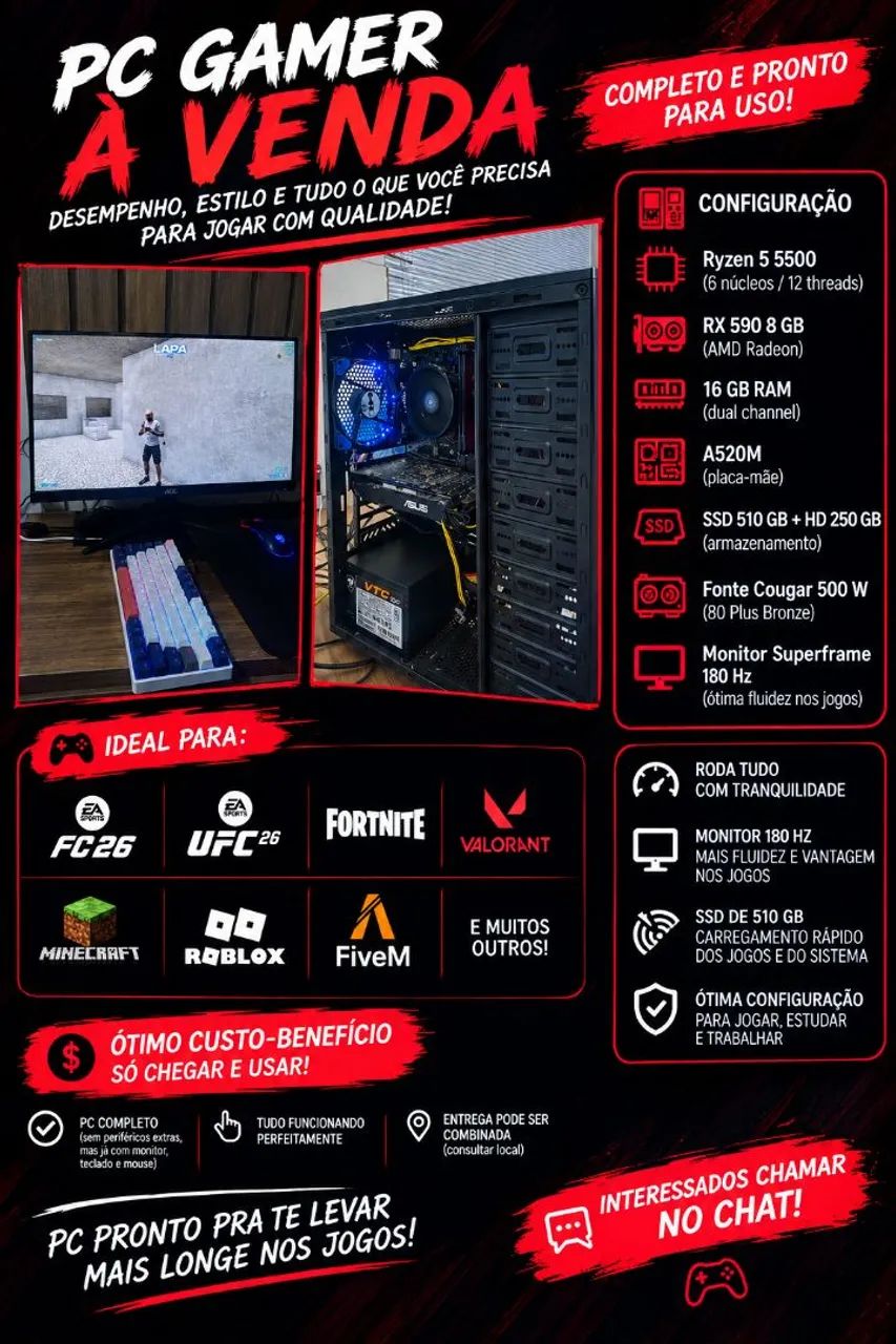 Pc gamer completo