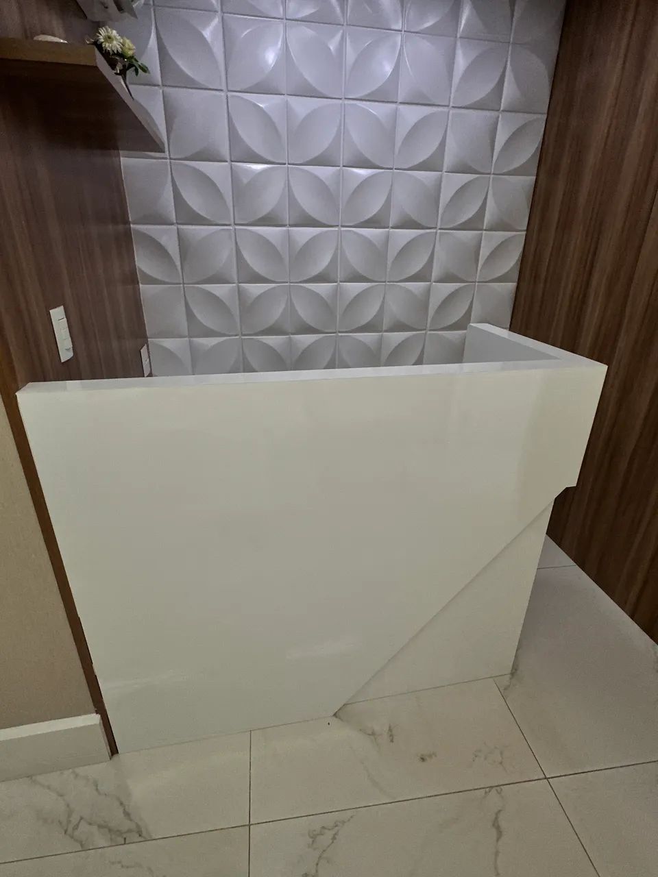 Balcão/Mesa MDF Laca Branca 65568065359617122