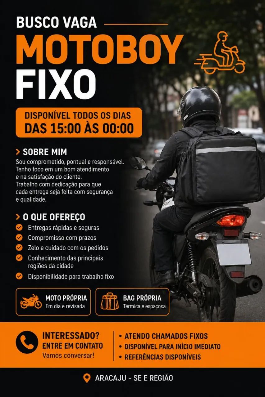 Serviço de Motoboy e Entregas Rápidas 
