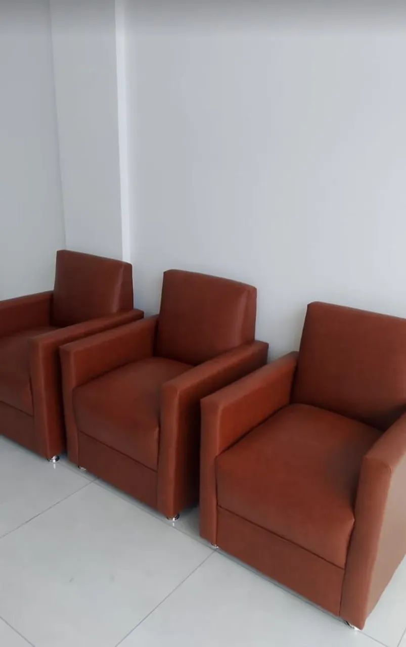 Poltronas em top couro RS 360,00 unidade sob encomenda, contato 98- *  - Foto 4