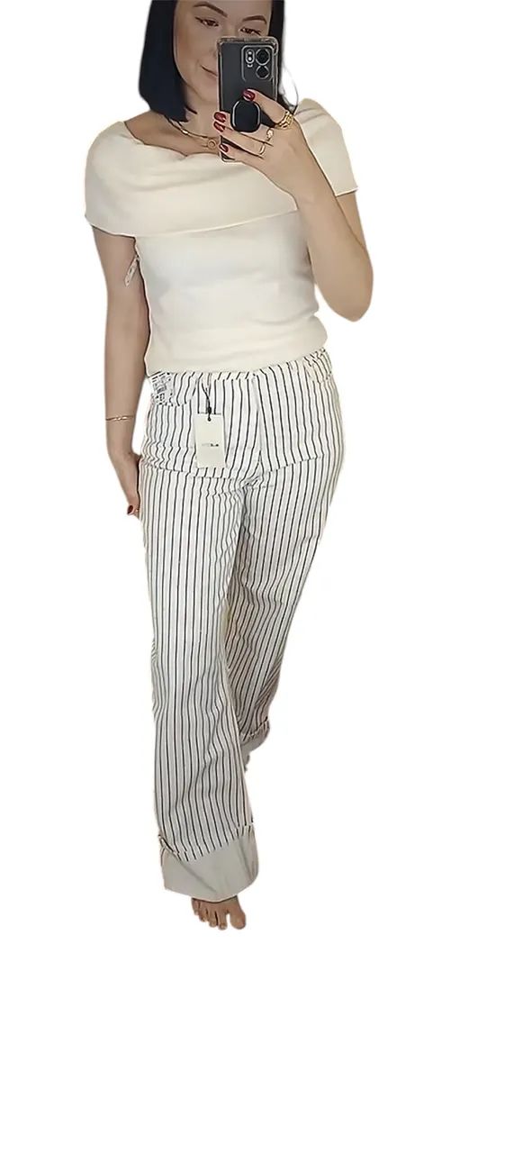 Calça listrada Renner 34 - Foto 2