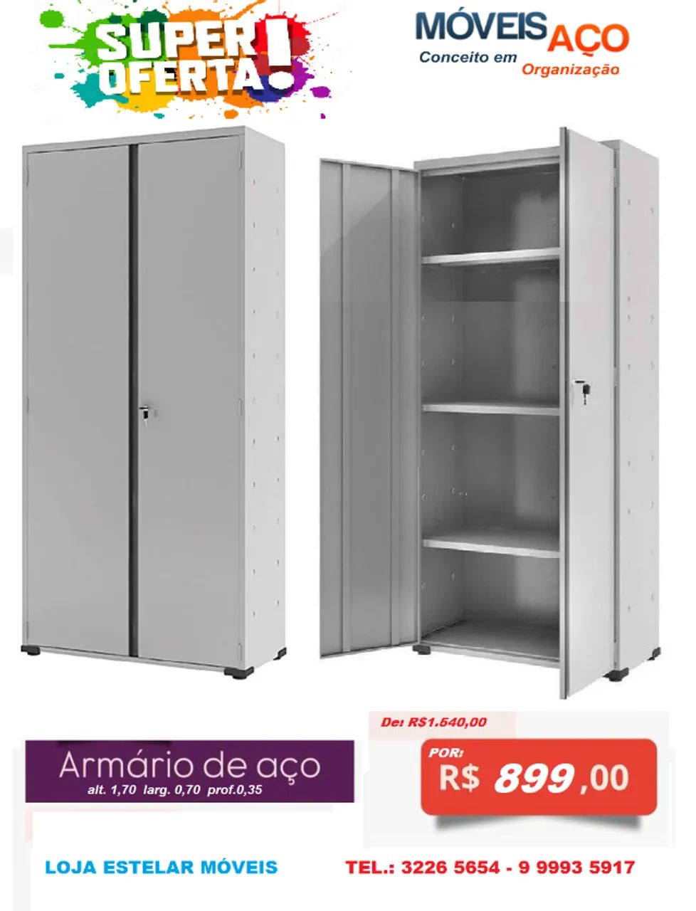 Promoção! Armários de muitos modelos e medidas!