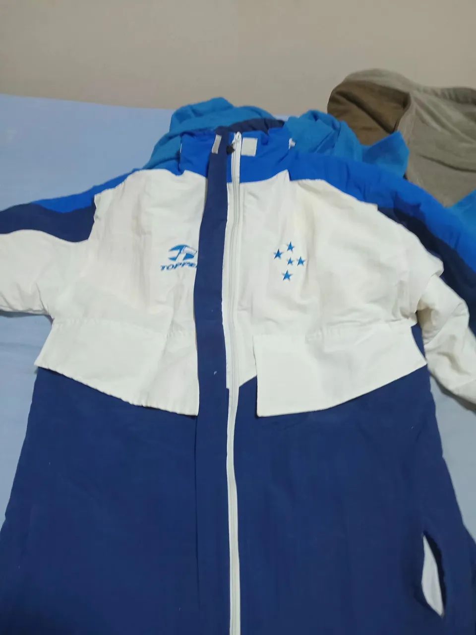 Moletom topper 2002 comissão Wanderley Luxemburgo 
