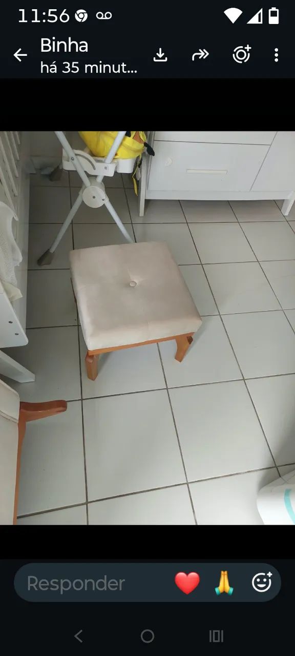 Poltrona de balanço de amamentação  - Foto 3