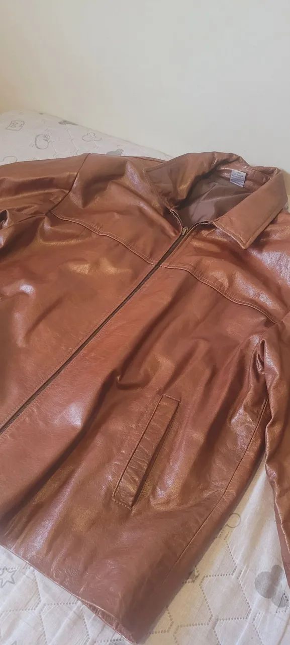Jaqueta couro masculina