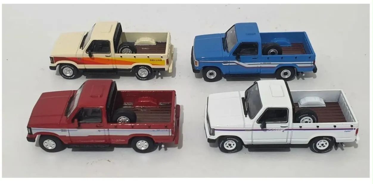 4 Miniaturas Chevrolet D20 C20 - Série 10 - 1/64 - Br Classics - Foto 2
