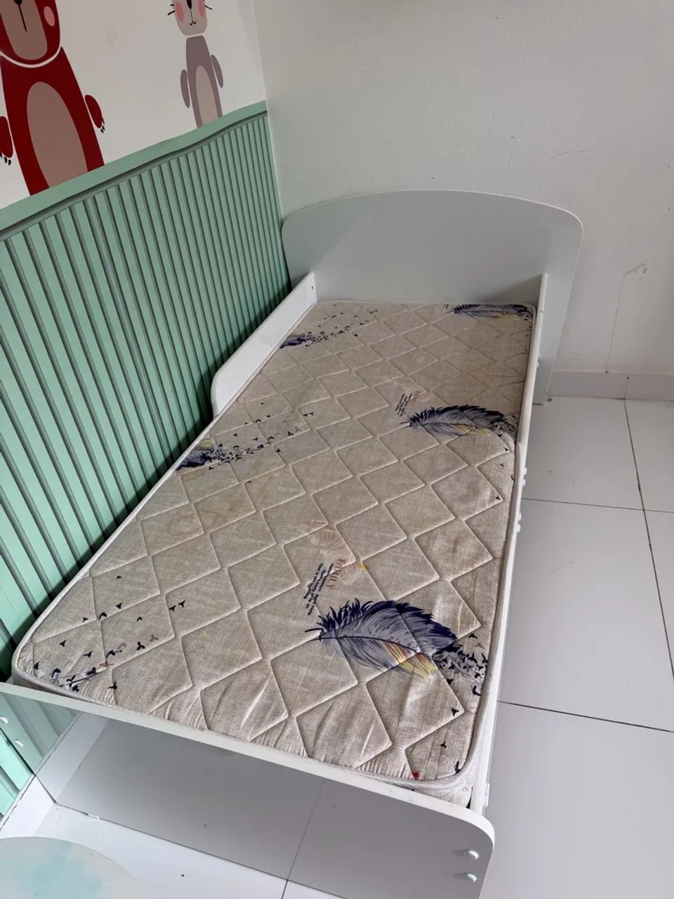 Cama infantil + colchão  - Foto 2