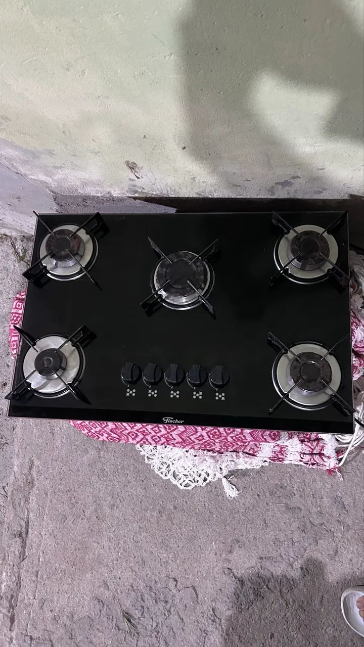 Fogão cooktop 5 bocas 