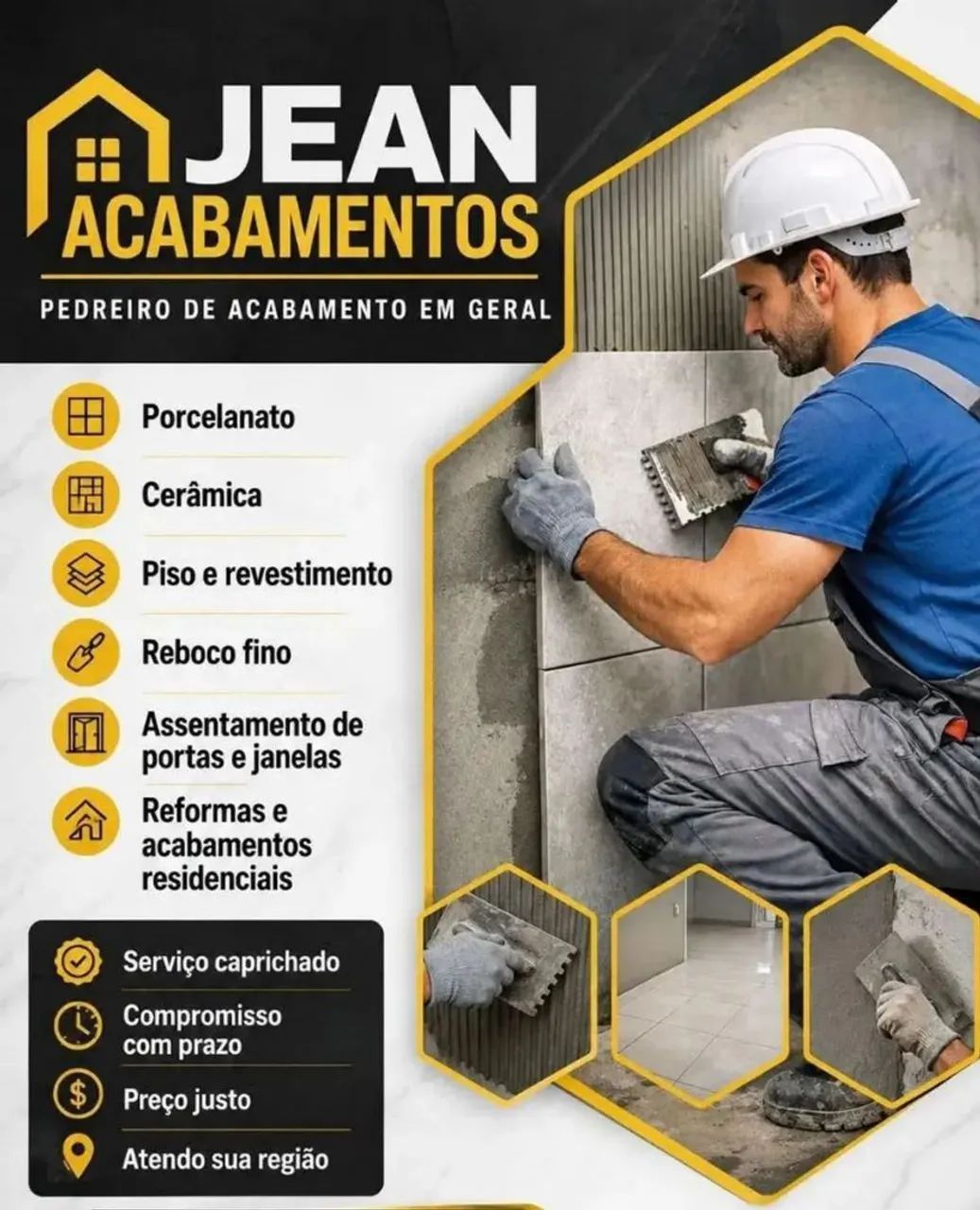 Pedreiro acabamento *