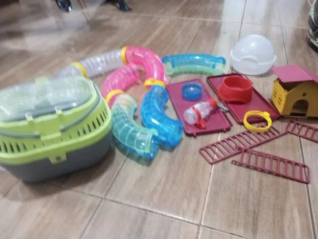 Gaiola de Hamster + Caixa de transporte e acessórios - Foto 3
