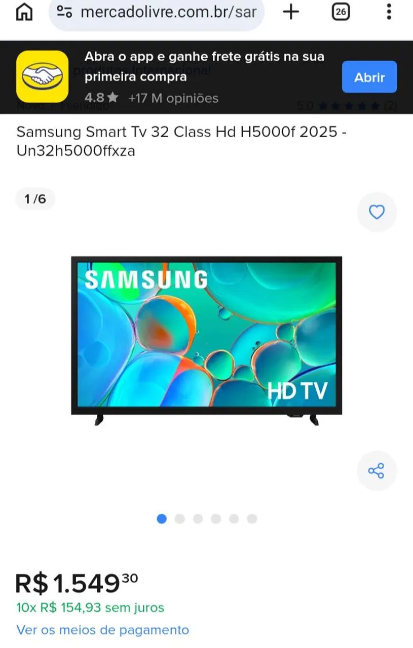 TV Samsung 32 polegadas. Nova e na caixa lacrada!!! - Foto 4