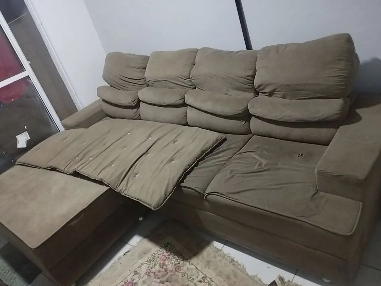 Sofá 6 Lugares Retrátil com Extensão Móvel