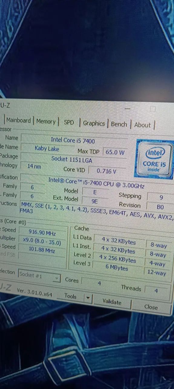 Kit core i5 7400 placa mãe h110 e processador  - Foto 2