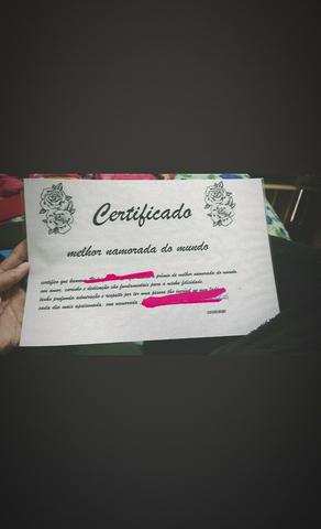 Certificado pro seu amor