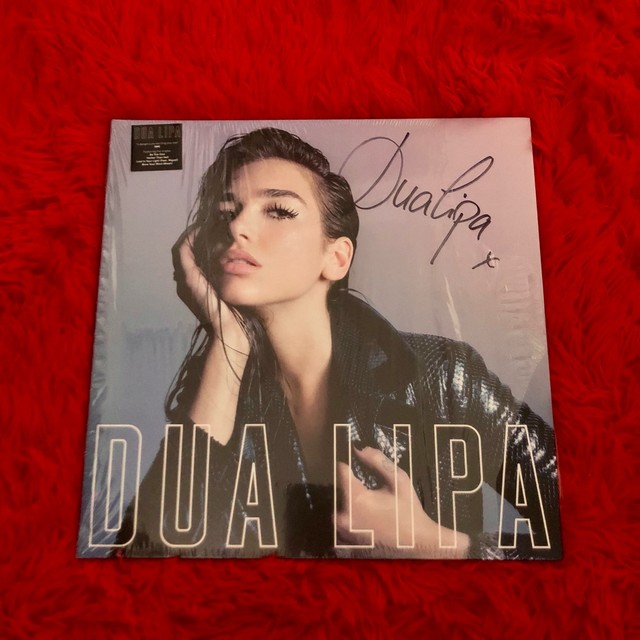 Dua Lipa vinil Dua Lipa autografado LEIA