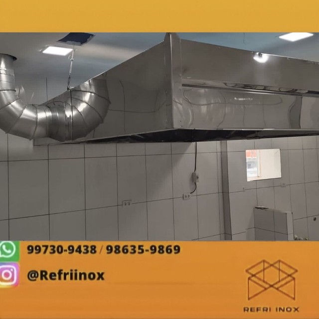 Mesa ,pia coifa de inox ,Exaustor - Foto 4