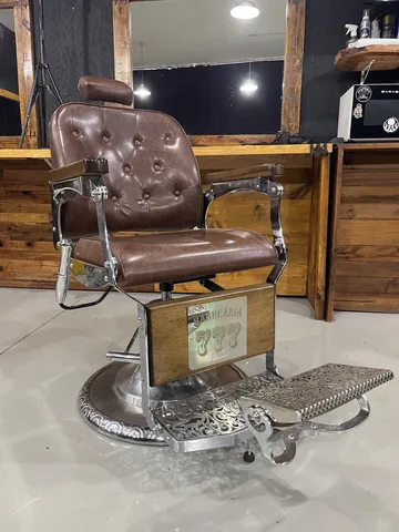 Cadeira de Barbeiro Retro | Cadeira Cadeira Para Salão Ou Barbearia 💈  Usado 86595413 | enjoei