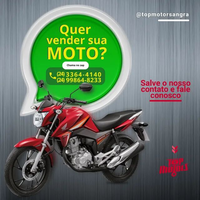 Compro sua moto, Mesmo com dívidas - Pagamento no ato