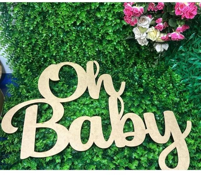Nome Ho baby em mdf 
