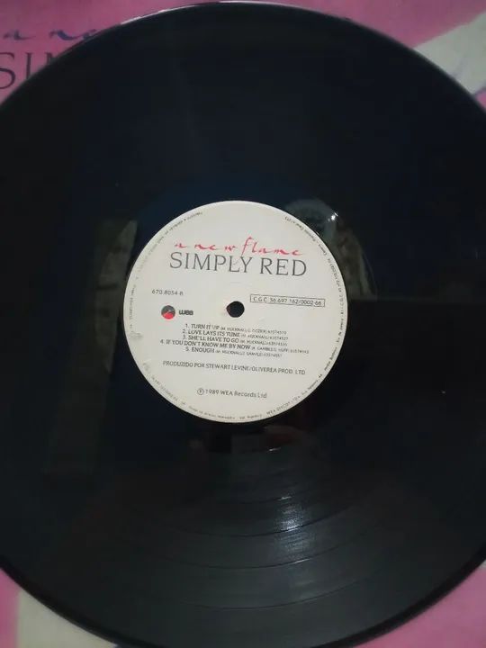 LP SIMPLY RED ,A NEW FLAME.1989 - Foto 2