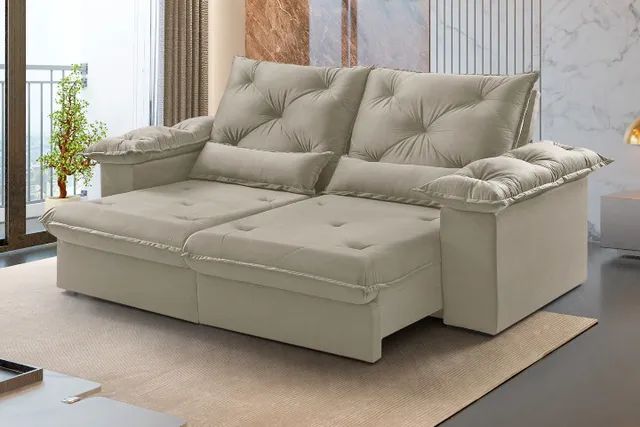 Sofá Retrátil e reclinável Atlas  2,0m   Produto Novo! - Foto 3