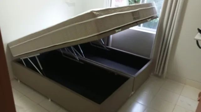 Cama box super king com baú Ortobom ( oferta )