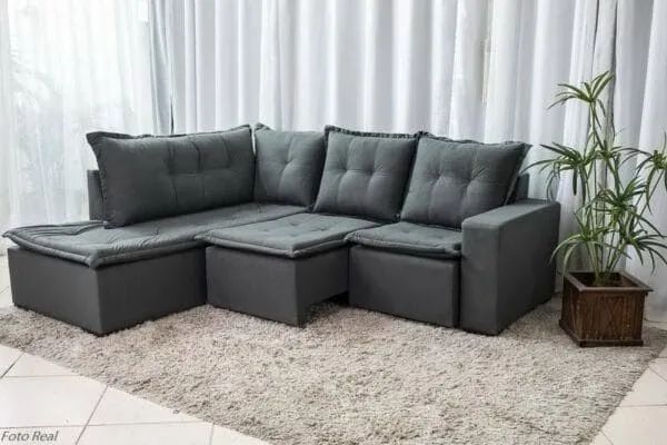 Sofá Retrátil de Canto @BHden64842832858242122