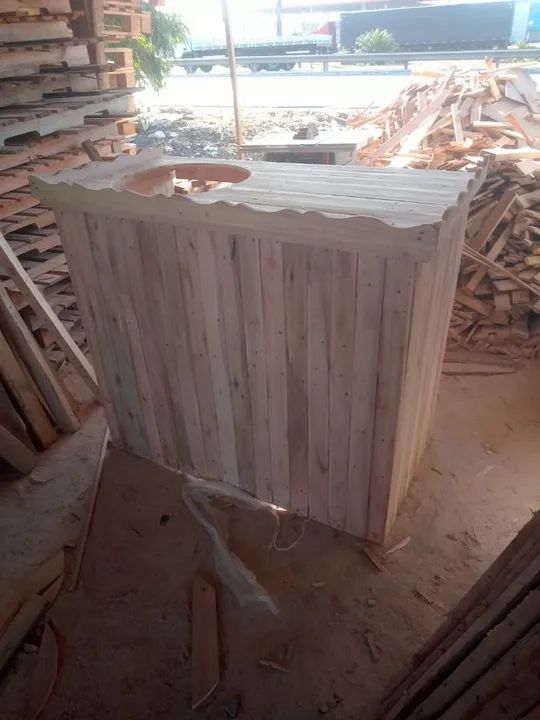 Balcão de pallet desmontável  - Foto 3