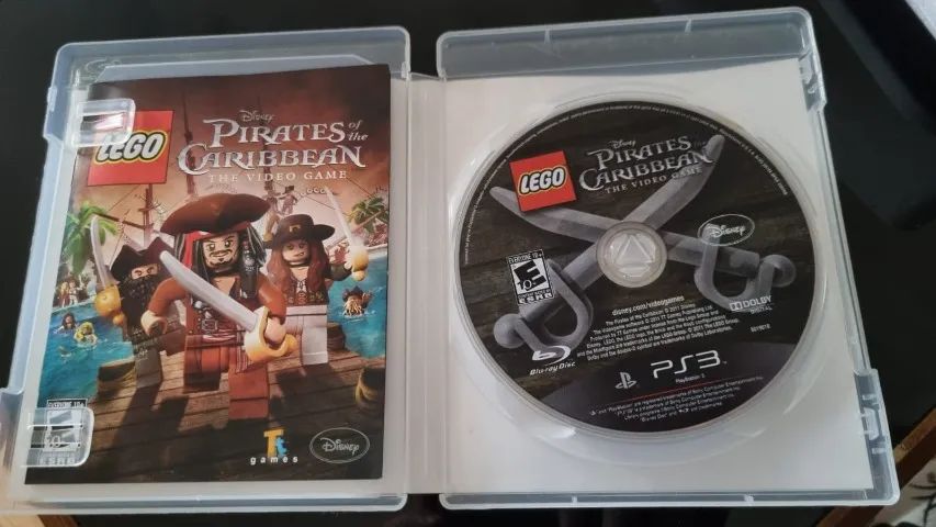 Jogo Lego Piratas do Caribe PS3 Mídia Física Original Impecável Usado - Foto 3