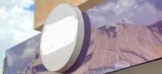 PLACA REDONDA C/ FITA LED /FACHADA DE LOJA /1,20X 1,20 /RETIRADA NO GUARÁ II (BRASÍLIA-DF)