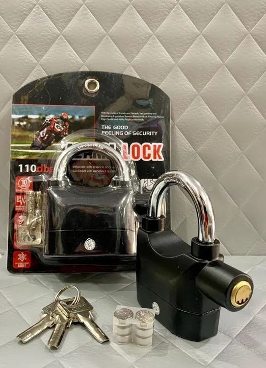 Cadeado alarme sonoro 
