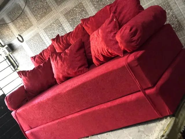 Sofa cama 8 almofadas de fábrica  - Foto 2