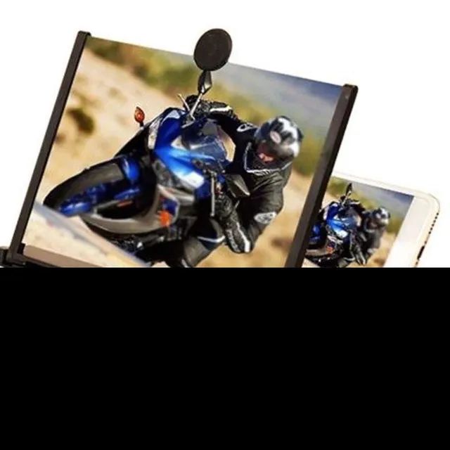 LUPA AMPLIADORA P/TELA DE CELULAR DOBRÁVEL TELA 3D 10 POLEGADAS. PRETA<br> - Foto 4