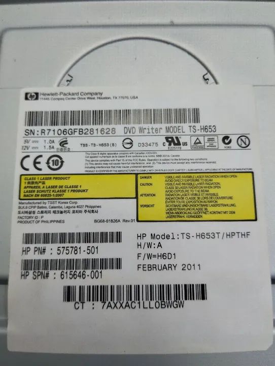 Drive de DVD HP TS-96531 - Foto 4