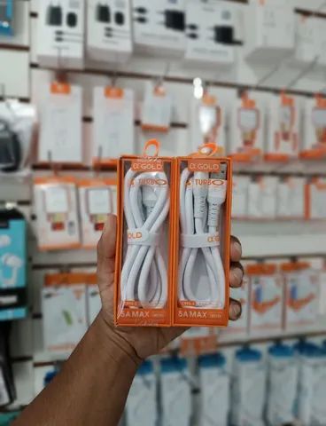 Cabo para IPhone e Tipo C USB reforçado- ENTREGA GRÁTIS A DOMICÍLIO 