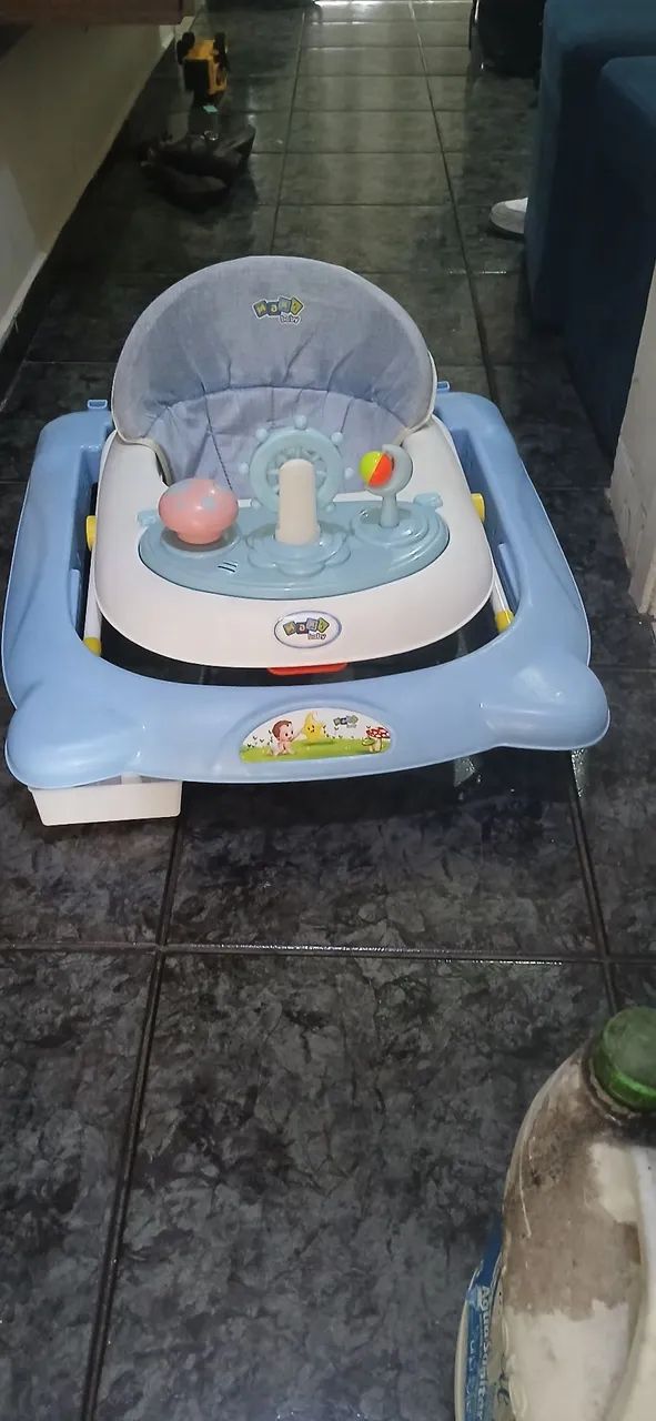 Andador Infantil Azul com Atividades - Foto 2