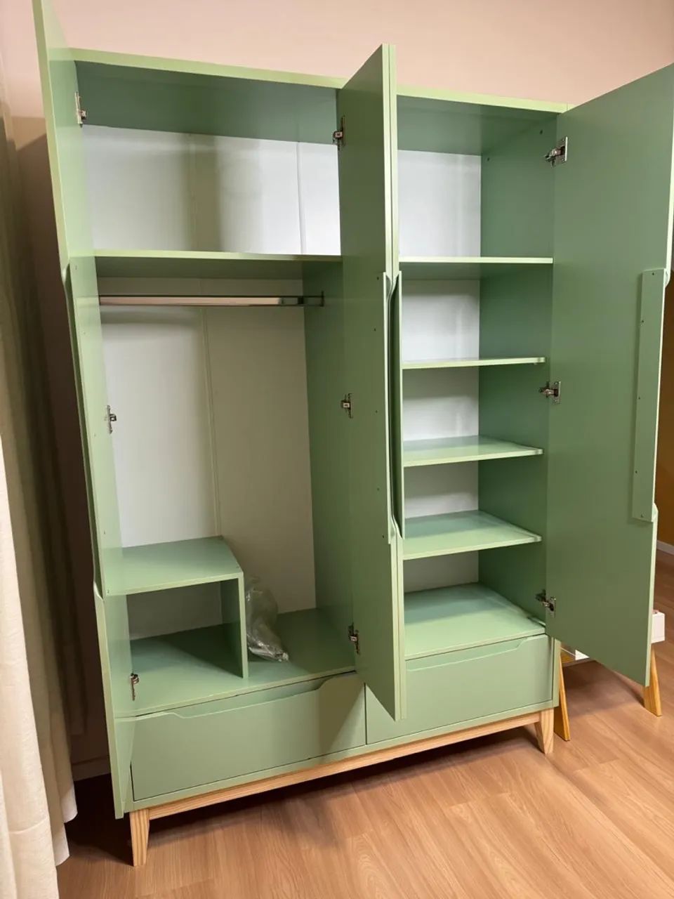 Kit quarto infantil Berço Cômoda e Roupeiro 20% Desconto - Foto 5