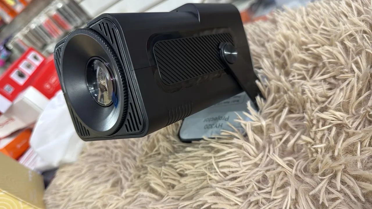 Projetor Hy320 Mini Smart 4k Android 11 Wi-Fi Bluetooth Cinema Black - Foto 3