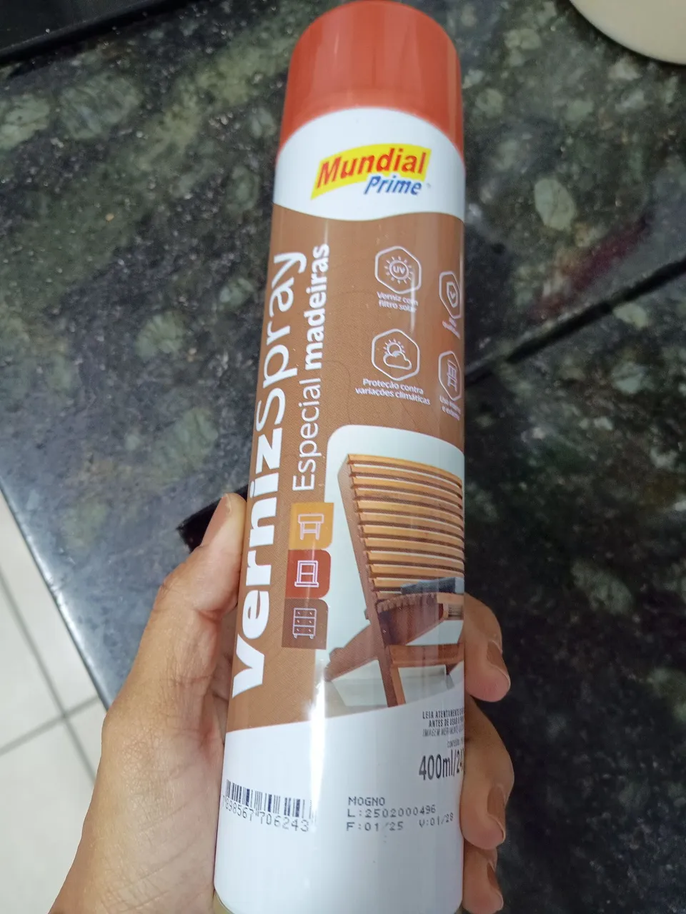 Verniz Spray p/ madeiras