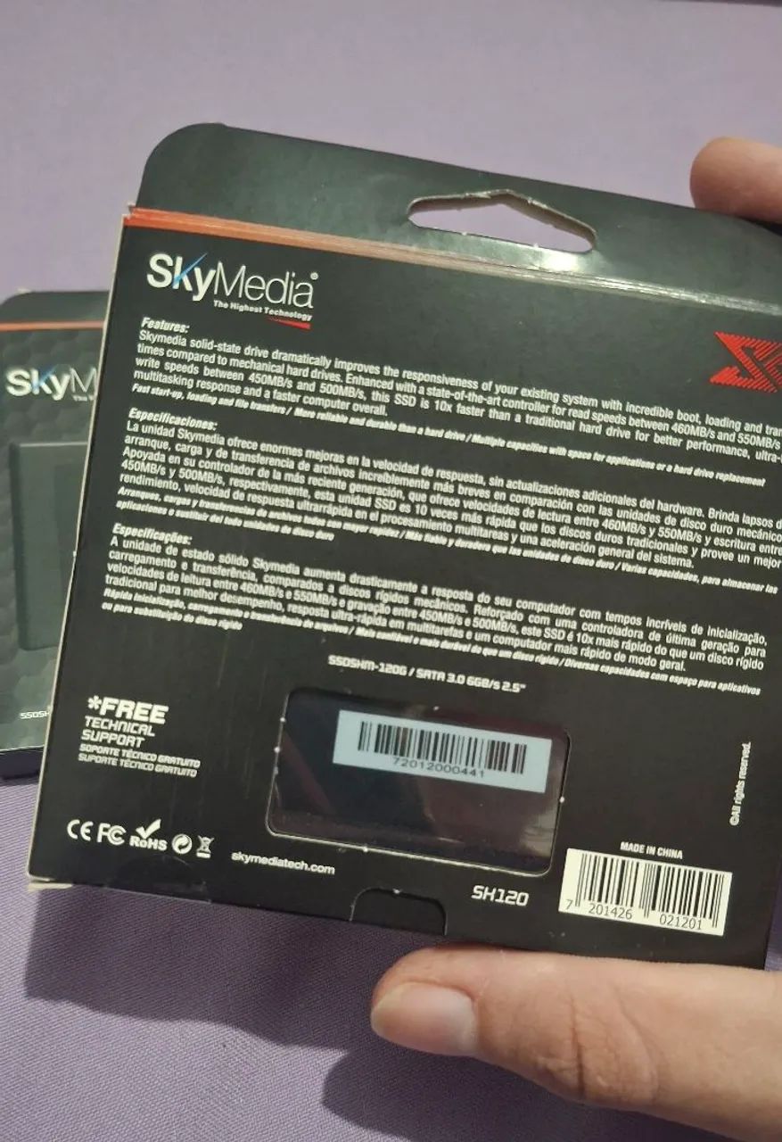 SSD 120GB - NOVO NUNCA USADO EMBALADO - Foto 3