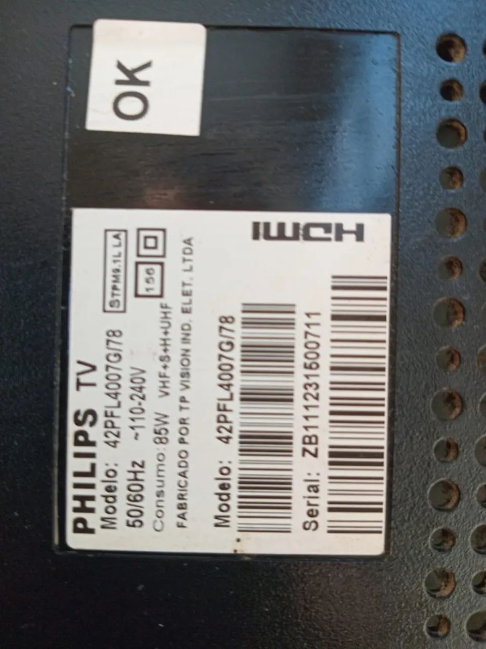 tela de tv philips 42pfl4007g/78 para técnicos - Foto 2