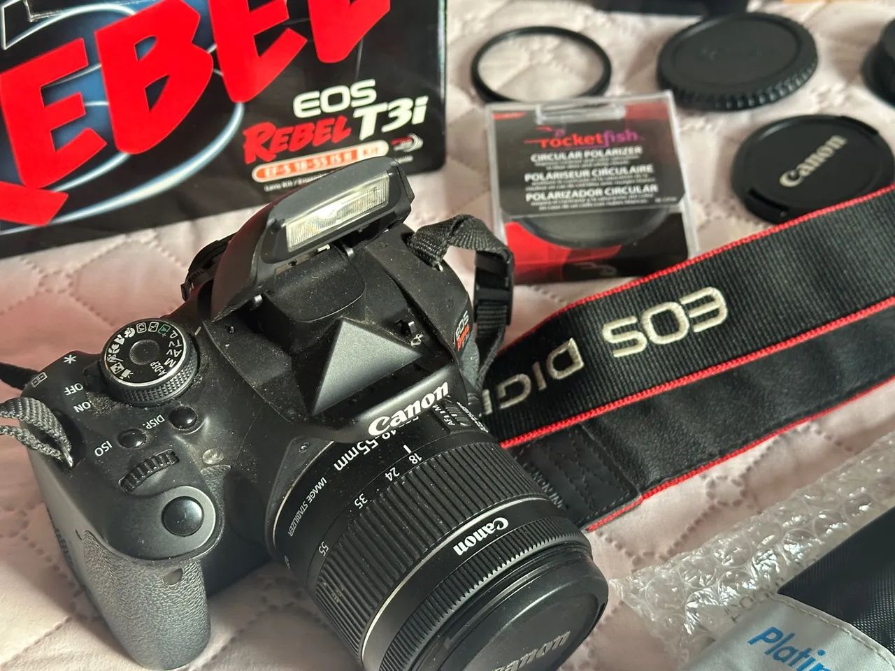 Câmera Canon EOS Rebel T3i - Ótimo estado!