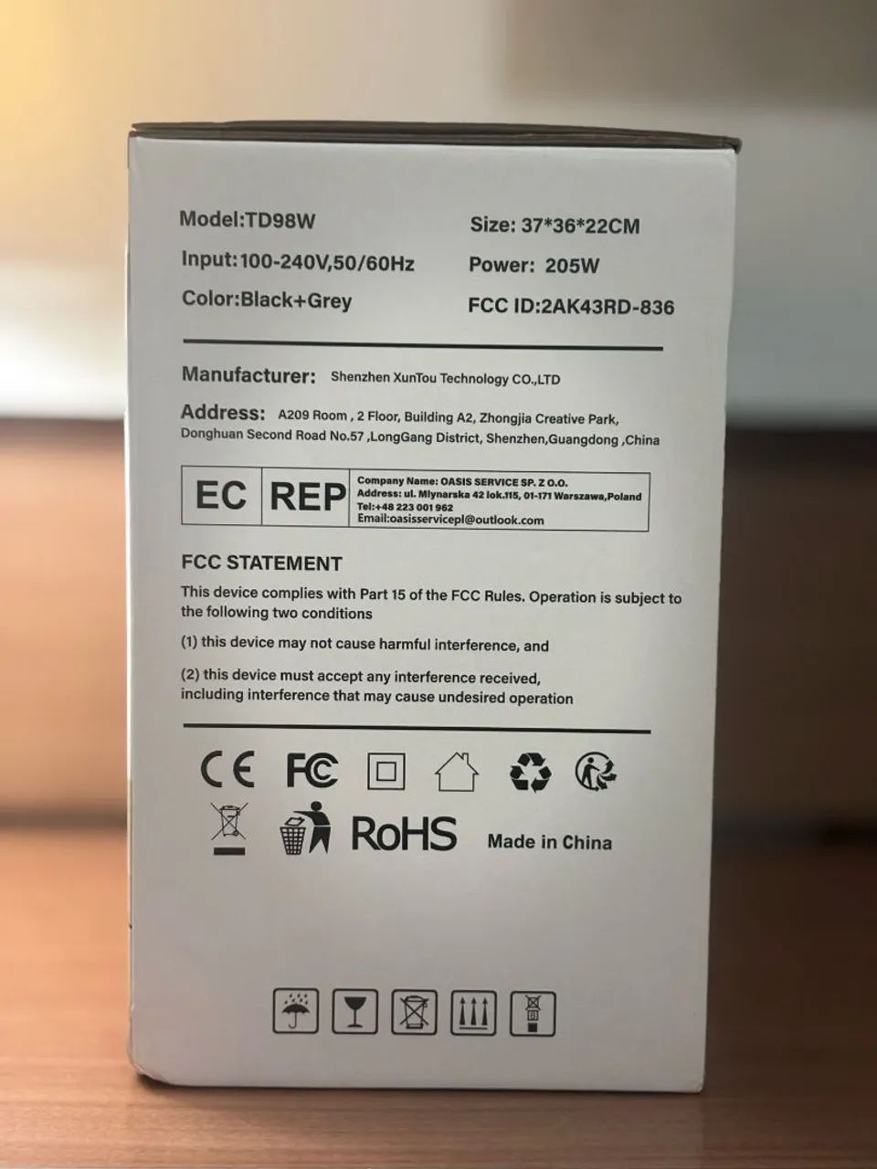 Projetor Thundeal TD98 Novo  - Foto 3