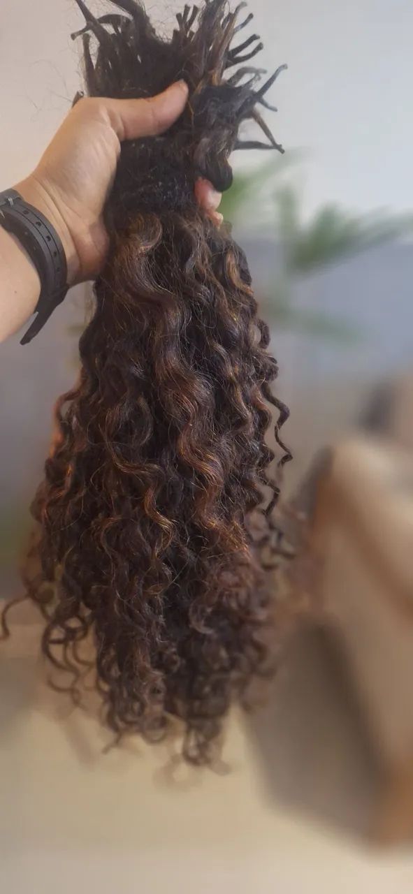 Cabelo cacheado humano.  - Foto 4