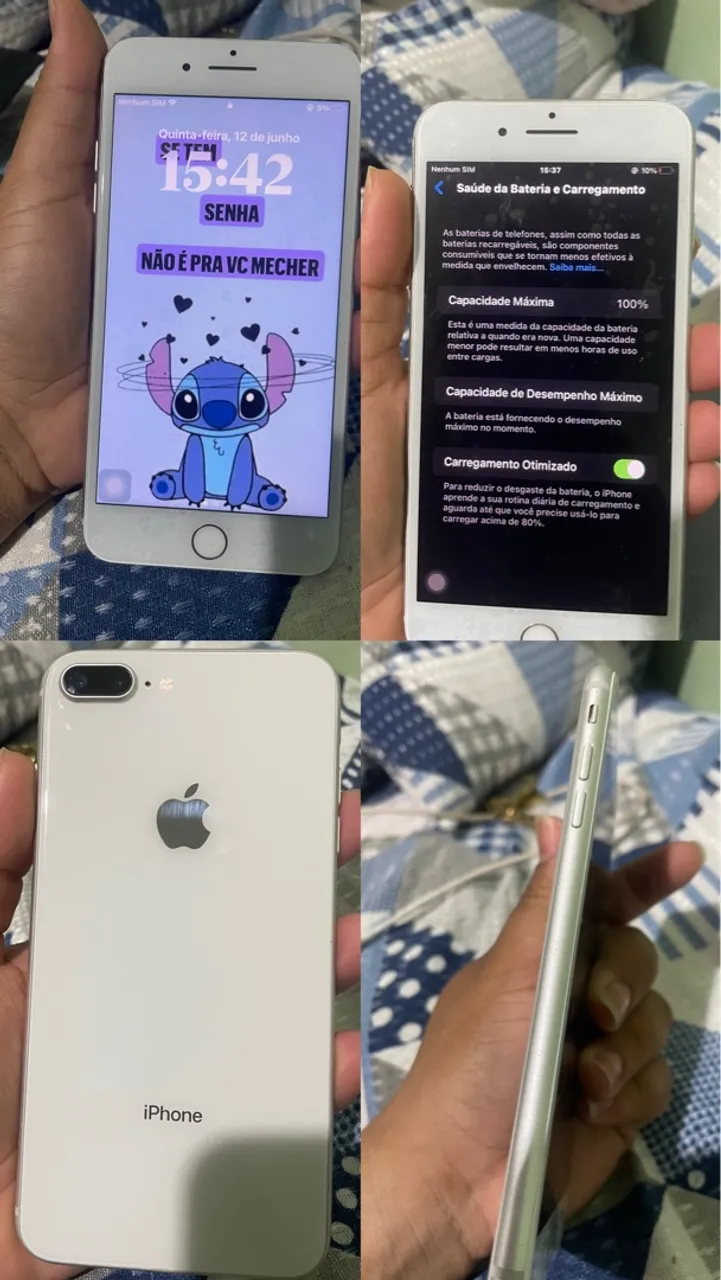 8 Plus poucas marcas de uso